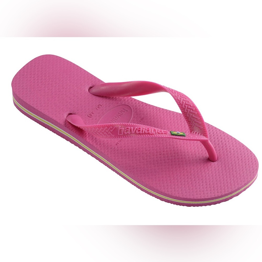 Pink Havaianas Brazil Flip Flops